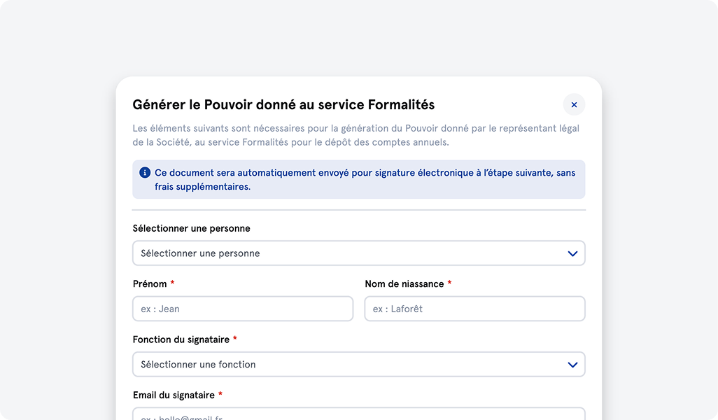 Image d'illustration de l'interface de dépôt des comptes